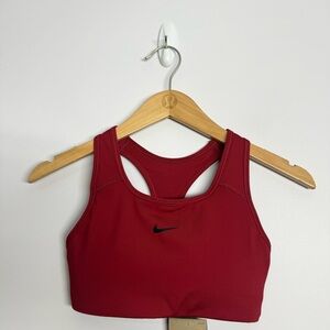 Nike Swoosh Bra Dark Red Size XS NWT